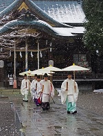 雪の参道